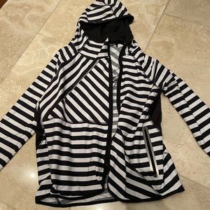 Zip up sweatshirt. Great for working out!